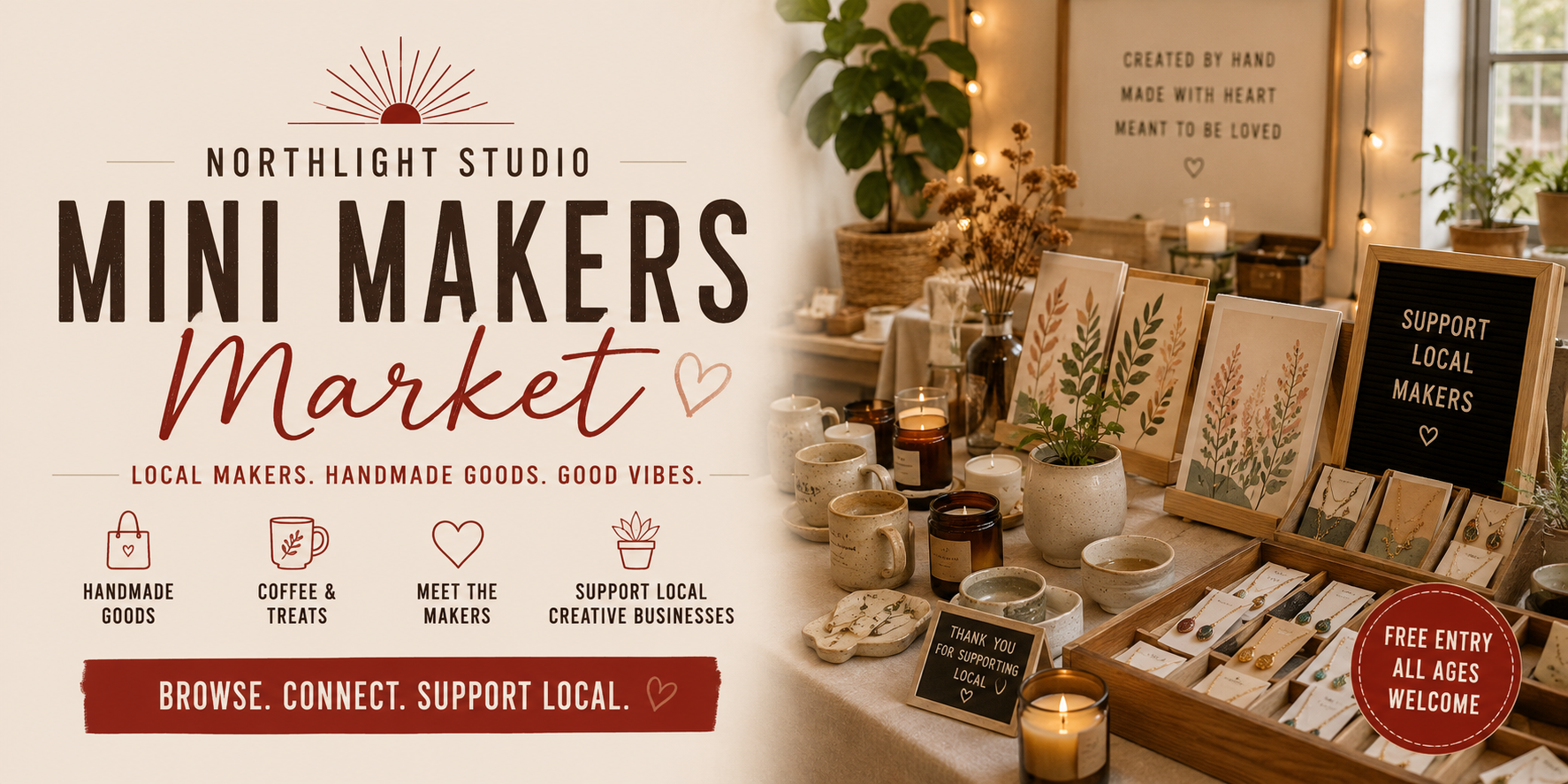 Mini Makers Market at Northlight Studio