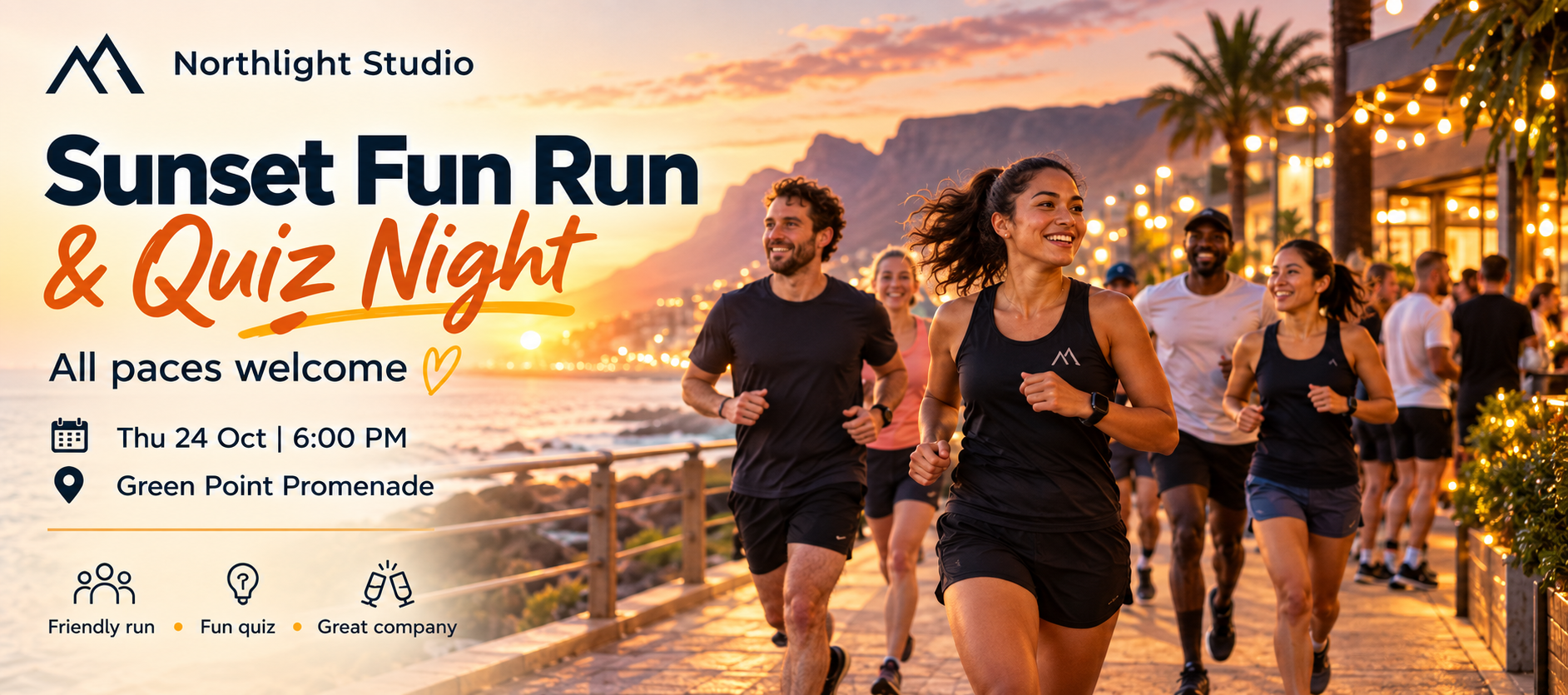 Sunset Fun Run & Quiz Night at Northlight Studio
